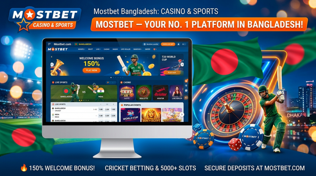 Casino and bookmaker Mostbet Bangladesh